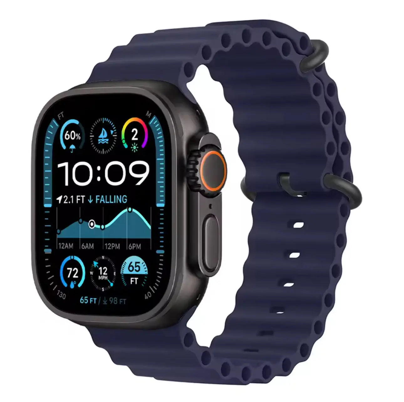 Bracelet Sport Style Océan Silicone 38 à 42 mm Mobile City