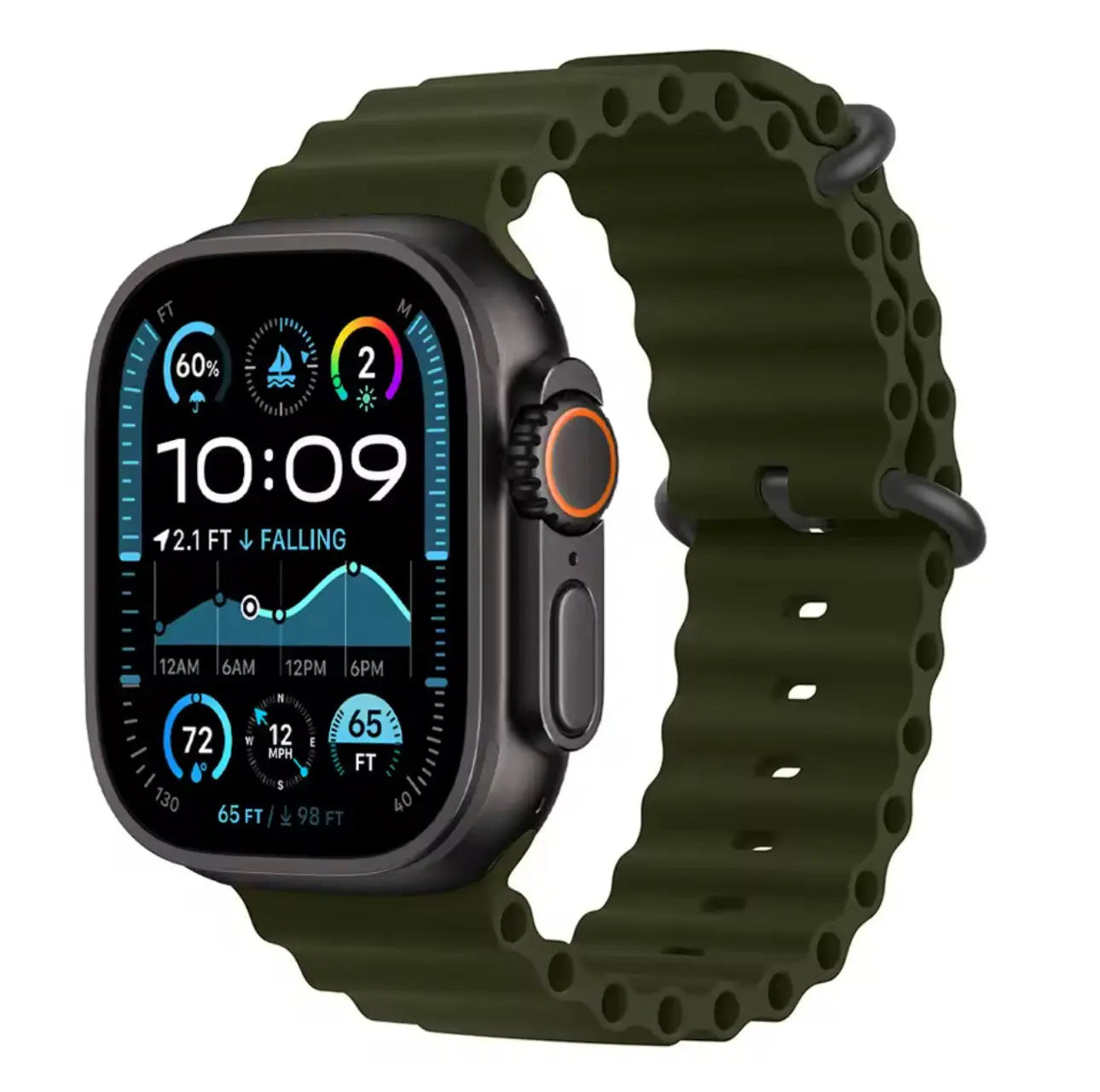 Bracelet Sport Style Océan Silicone 38 à 42 mm Mobile City