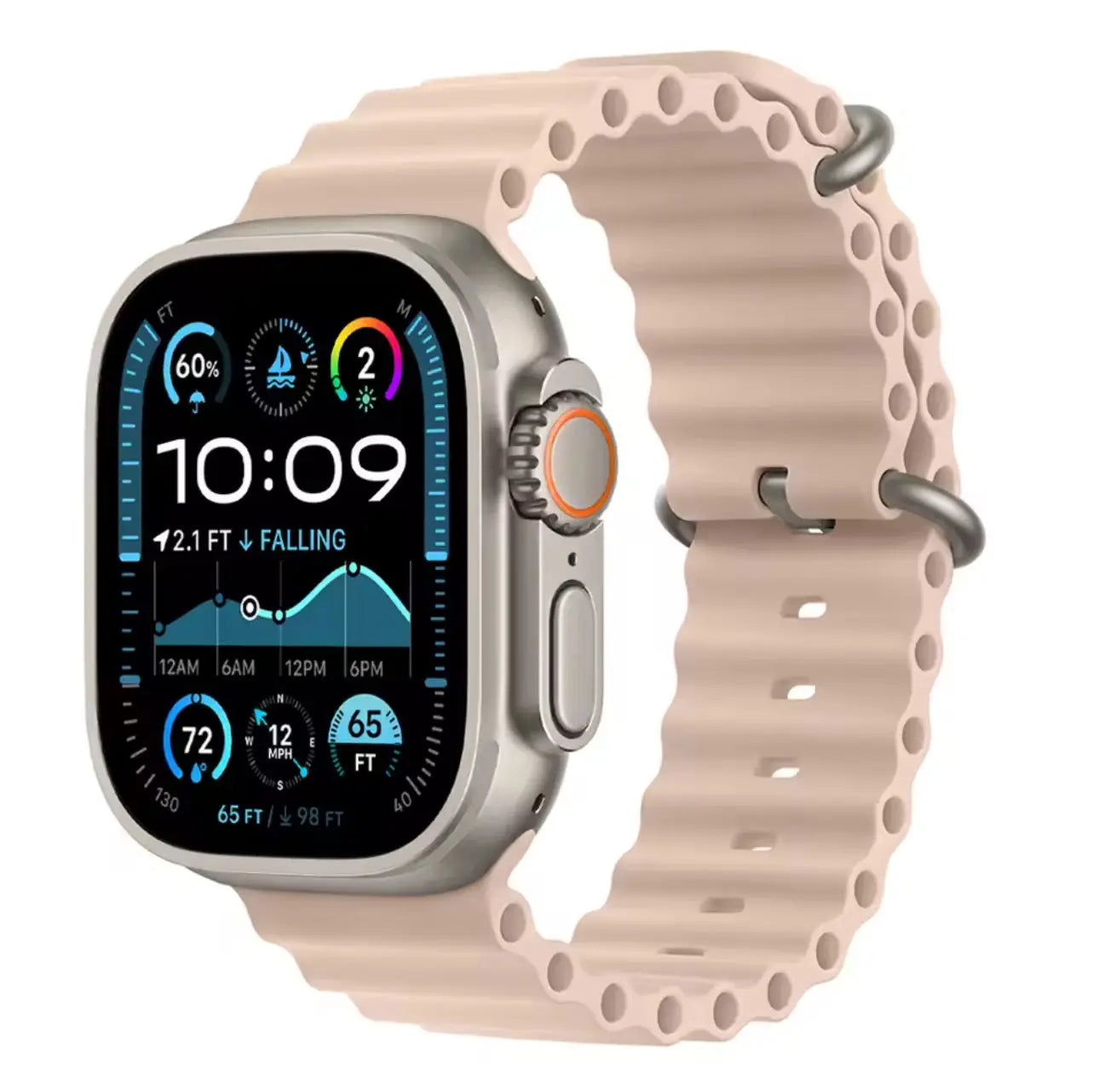 Bracelet Sport Style Océan Silicone 42 à 49 mm Mobile City