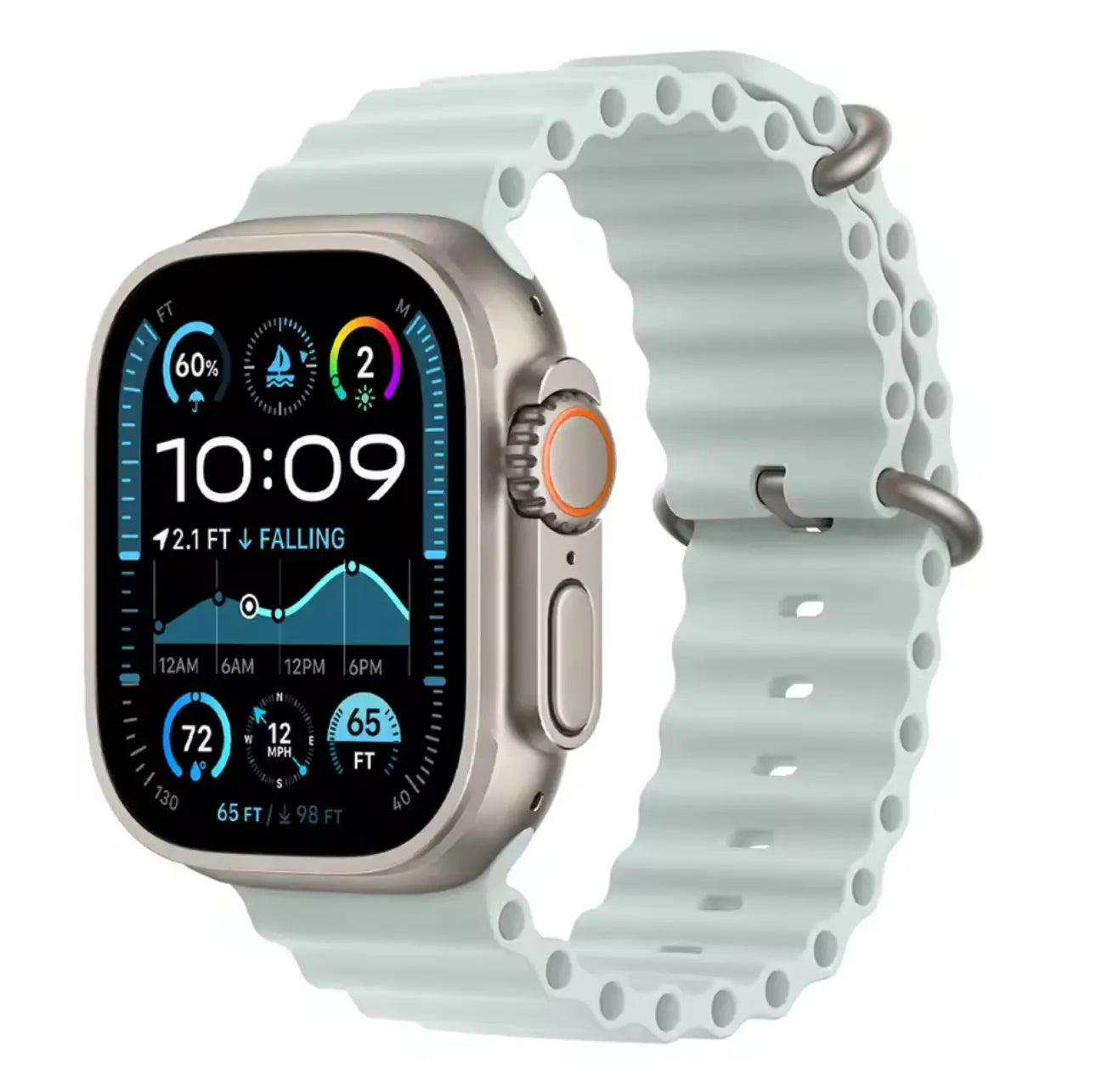 Bracelet Sport Style Océan Silicone 42 à 49 mm Mobile City