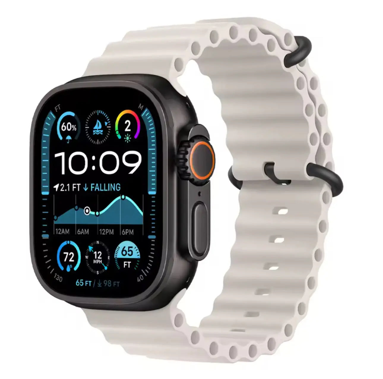 Bracelet Sport Style Océan Silicone 42 à 49 mm Mobile City
