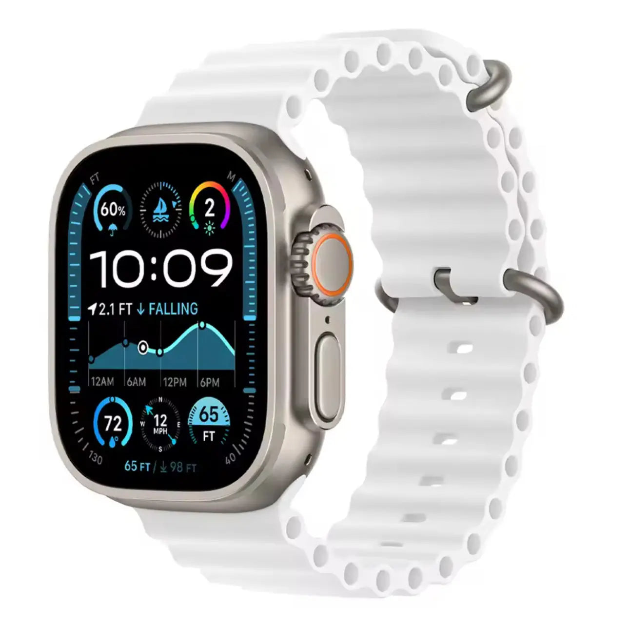 Bracelet Sport Style Océan Silicone 42 à 49 mm Mobile City