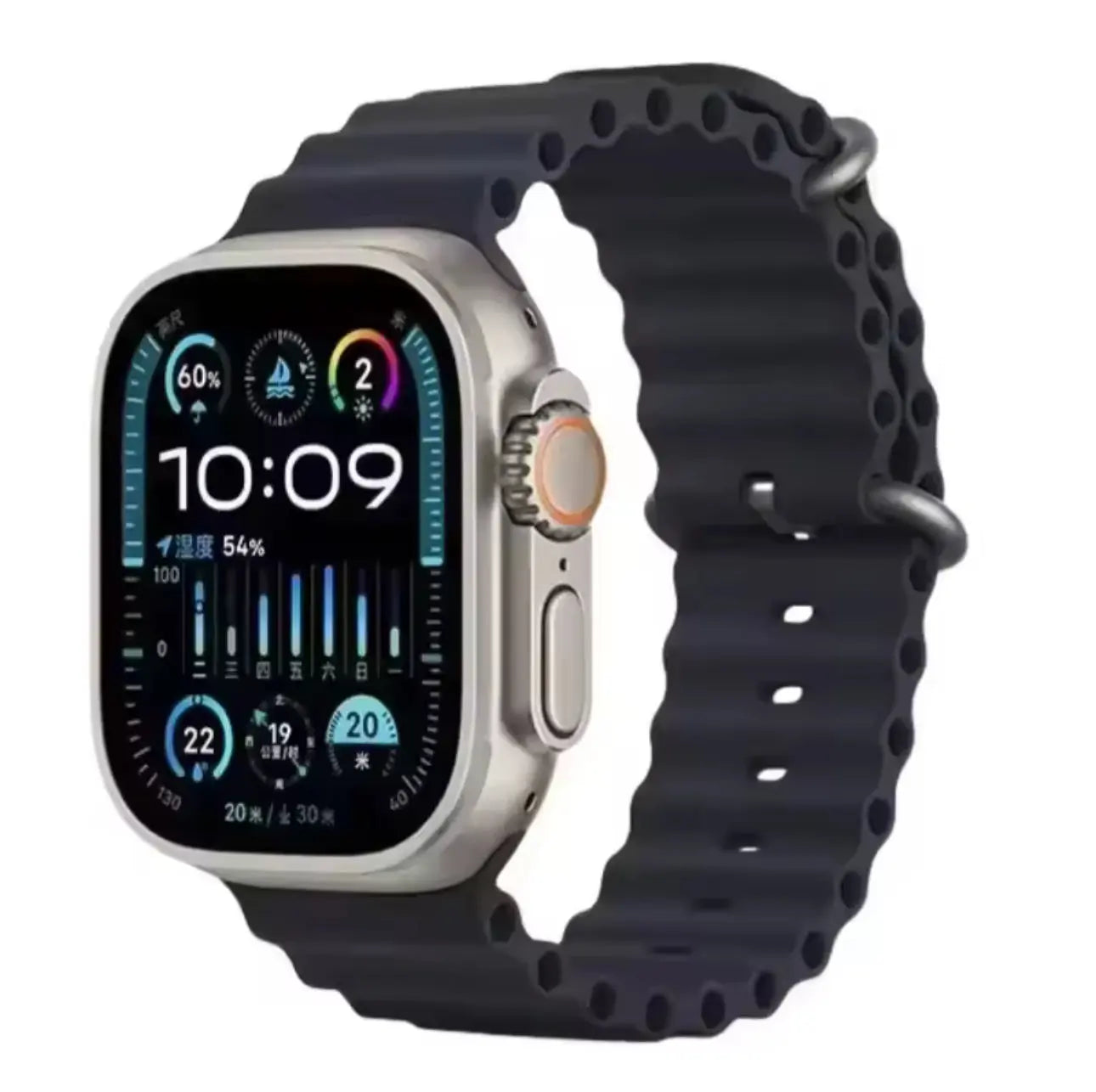 Bracelet Sport Style Océan Silicone 42 à 49 mm Mobile City