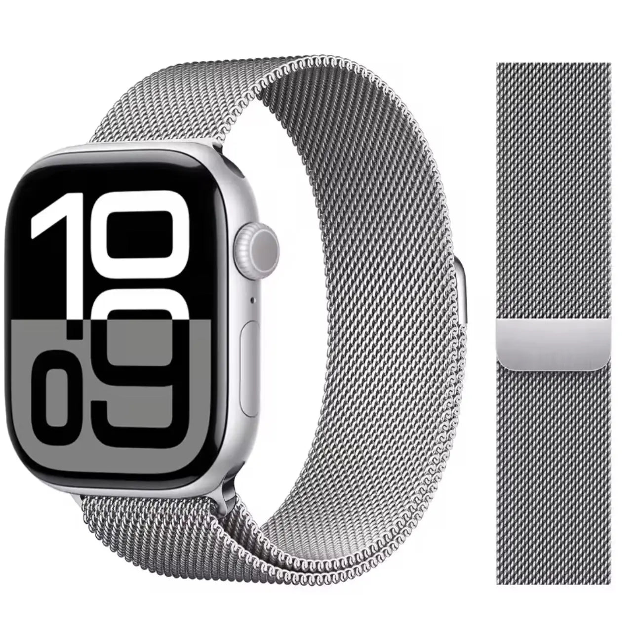 Bracelet Maille Milanaise en Acier Inoxydable 42-49 mm Mobile City