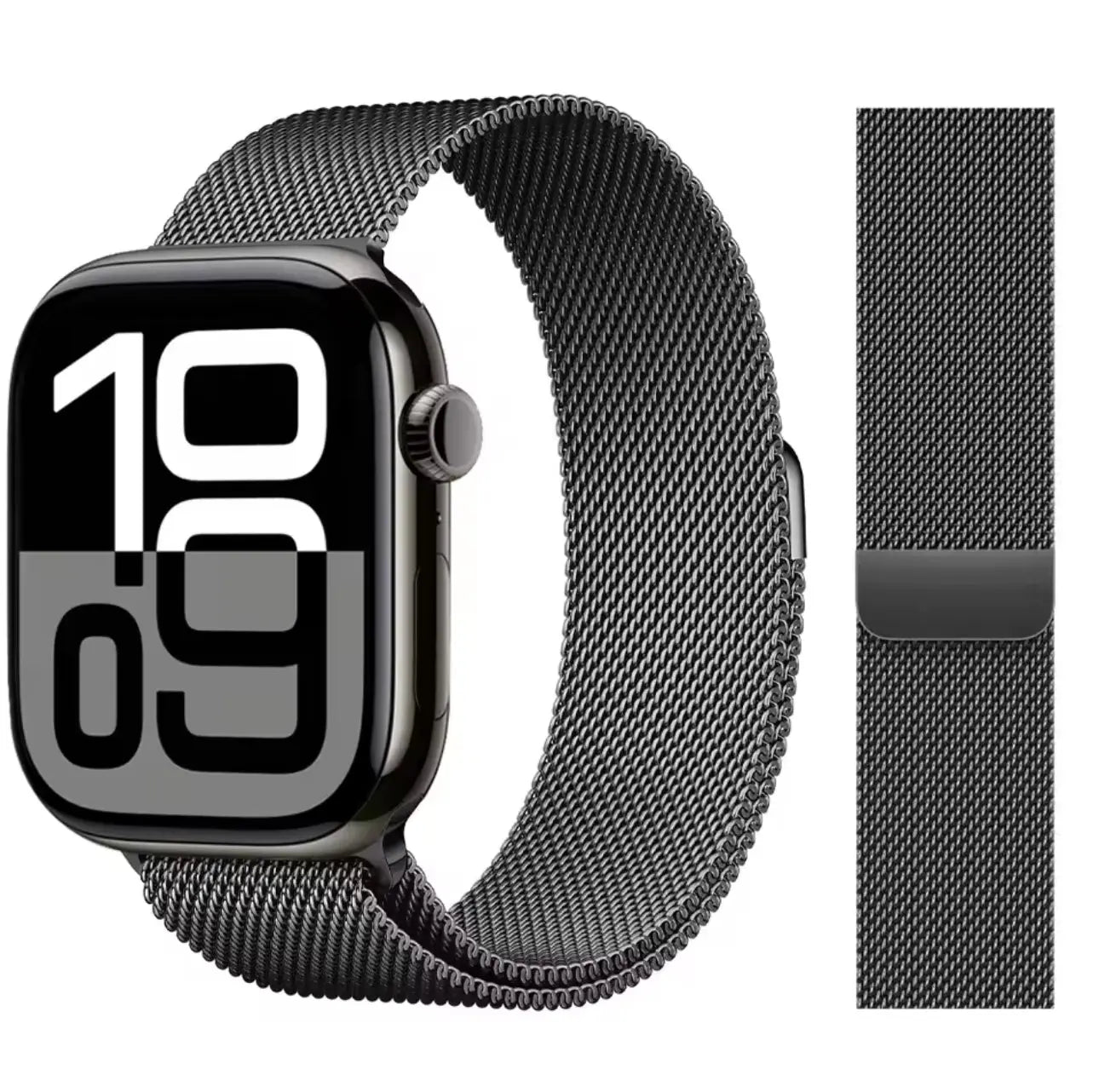 Bracelet Maille Milanaise en Acier Inoxydable 42-49 mm Mobile City
