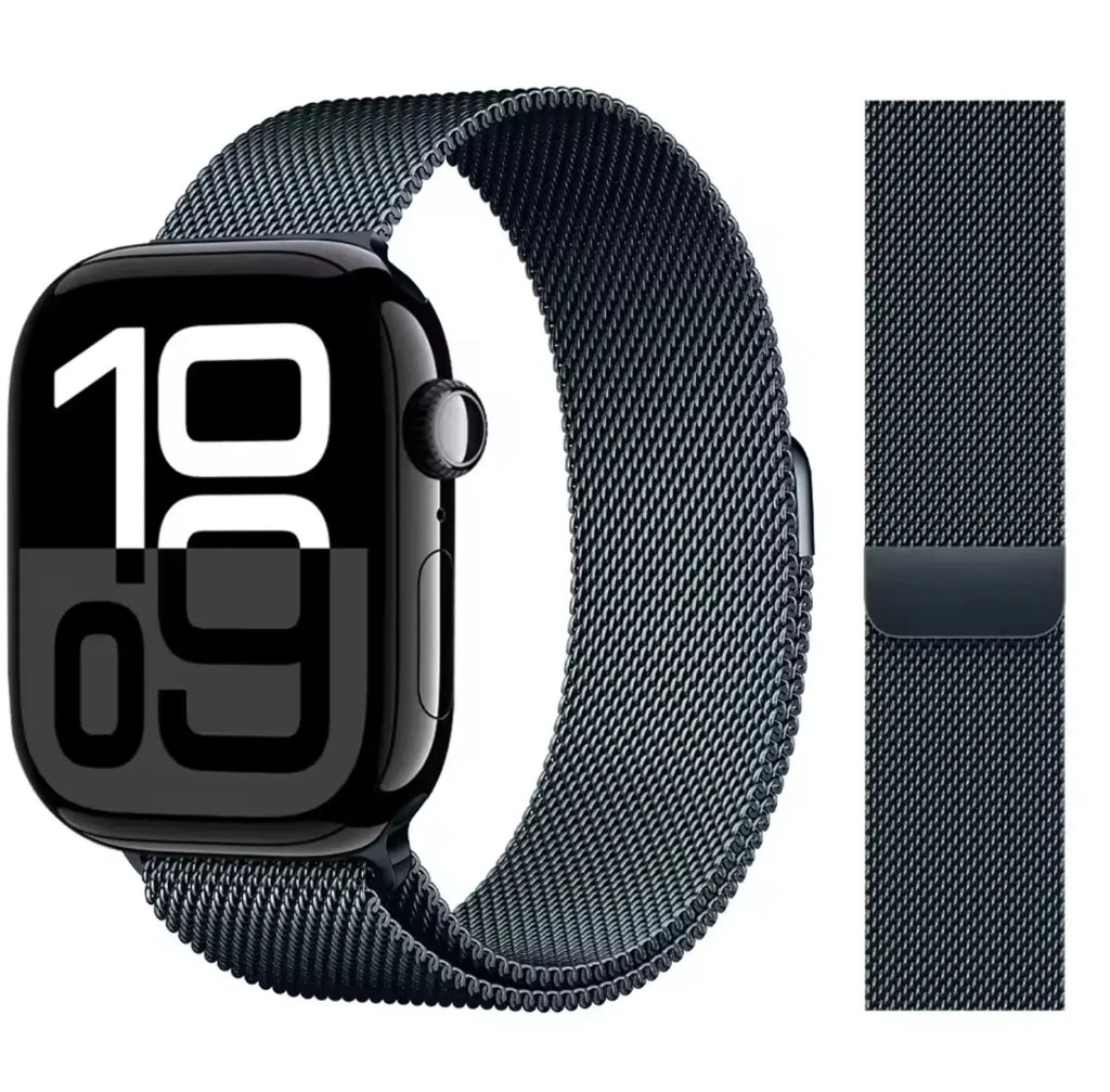 Bracelet Maille Milanaise en Acier Inoxydable 42-49 mm Mobile City