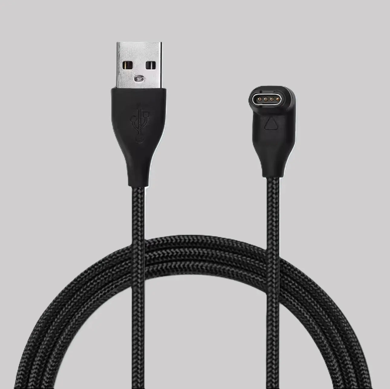 Câble Nylon Angulaire de Chargement USB-A – Compatible Garmin Fenix / Vivoactive 3 / Forerunner / Instinct 2 Mobile City