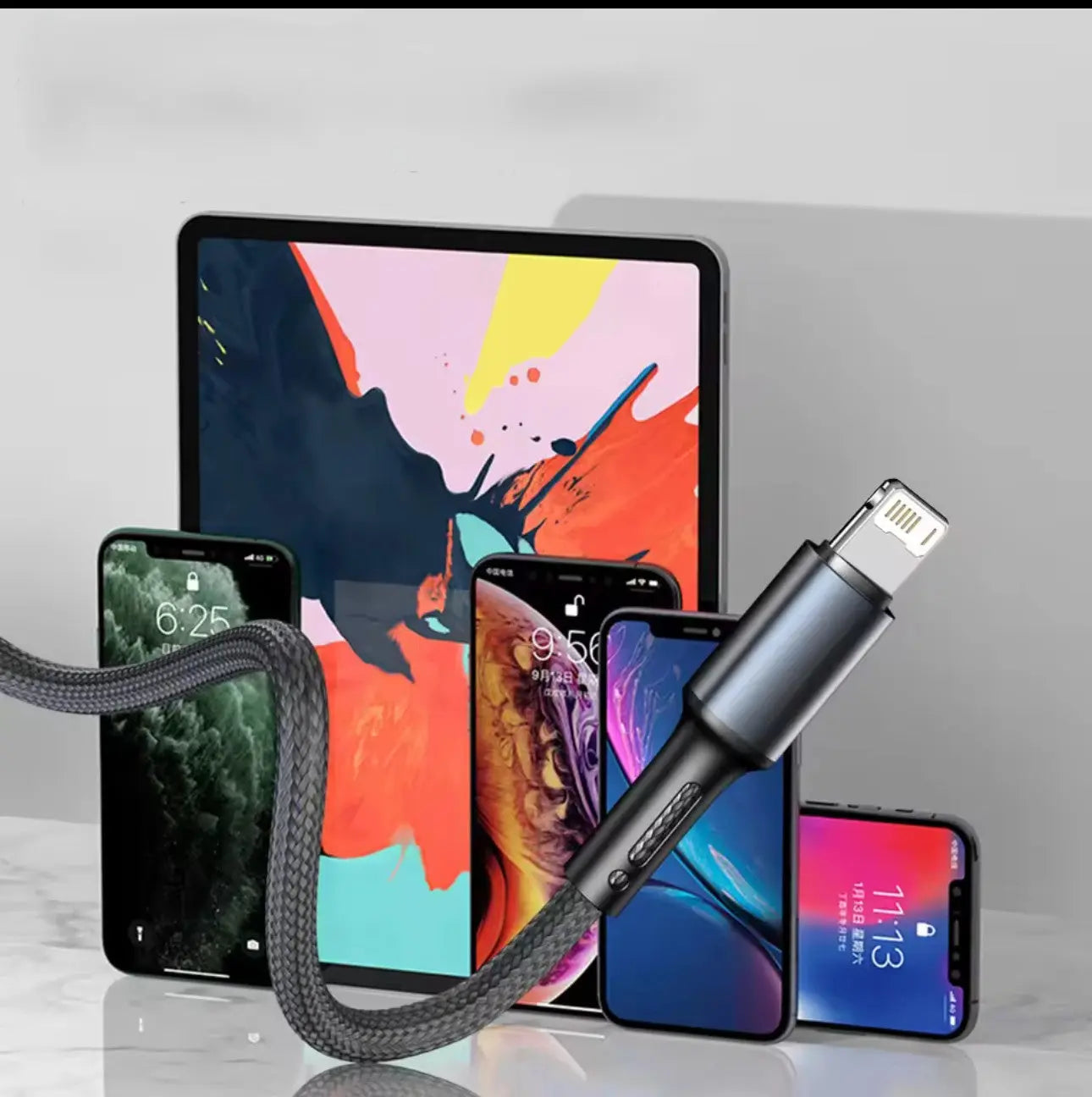 Câble Lightning 30W – Charge Rapide & Transfert de Données Mobile City