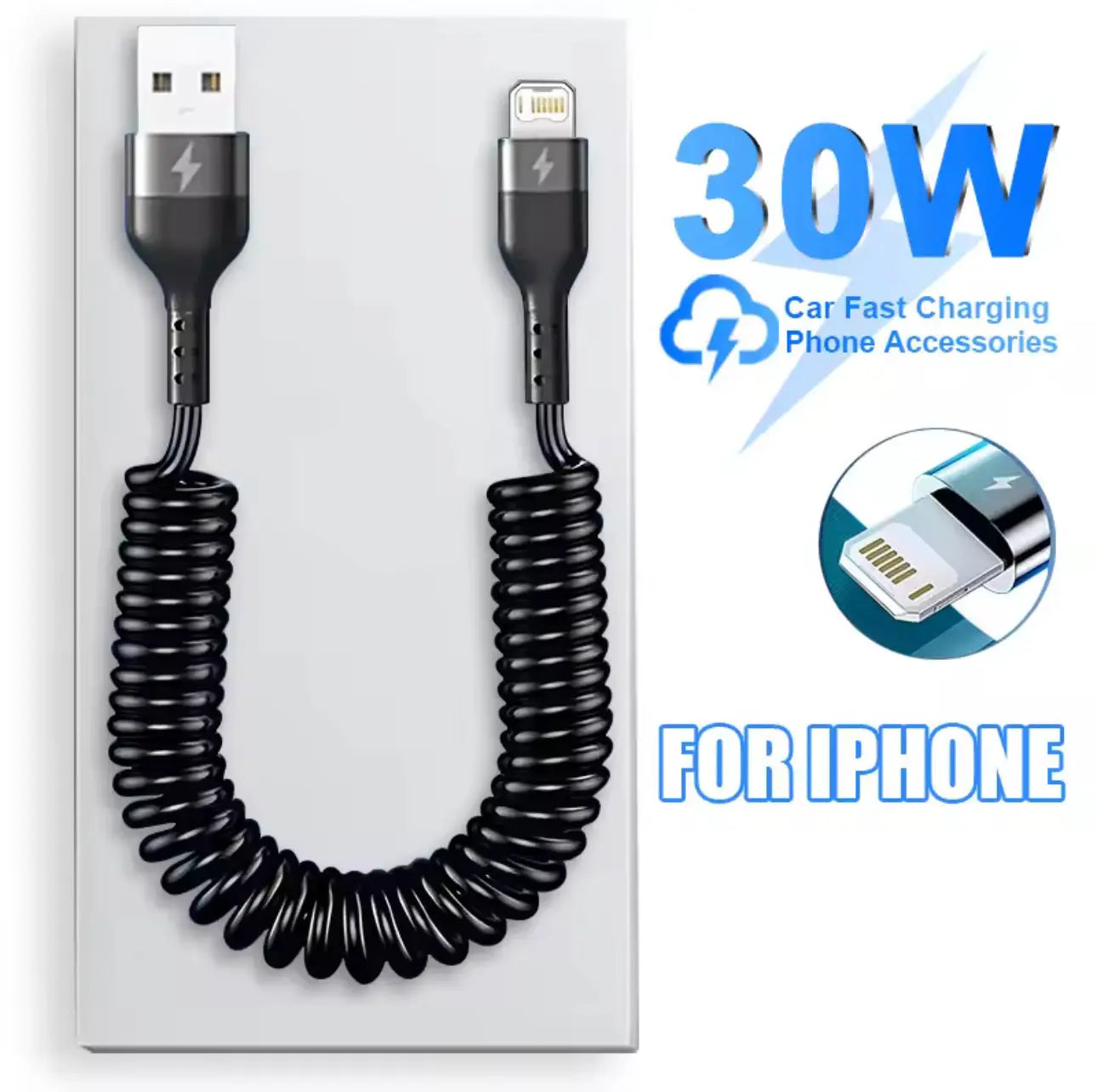 Câble d’Alimentation USB-C Flexible 30W 5A Mobile City