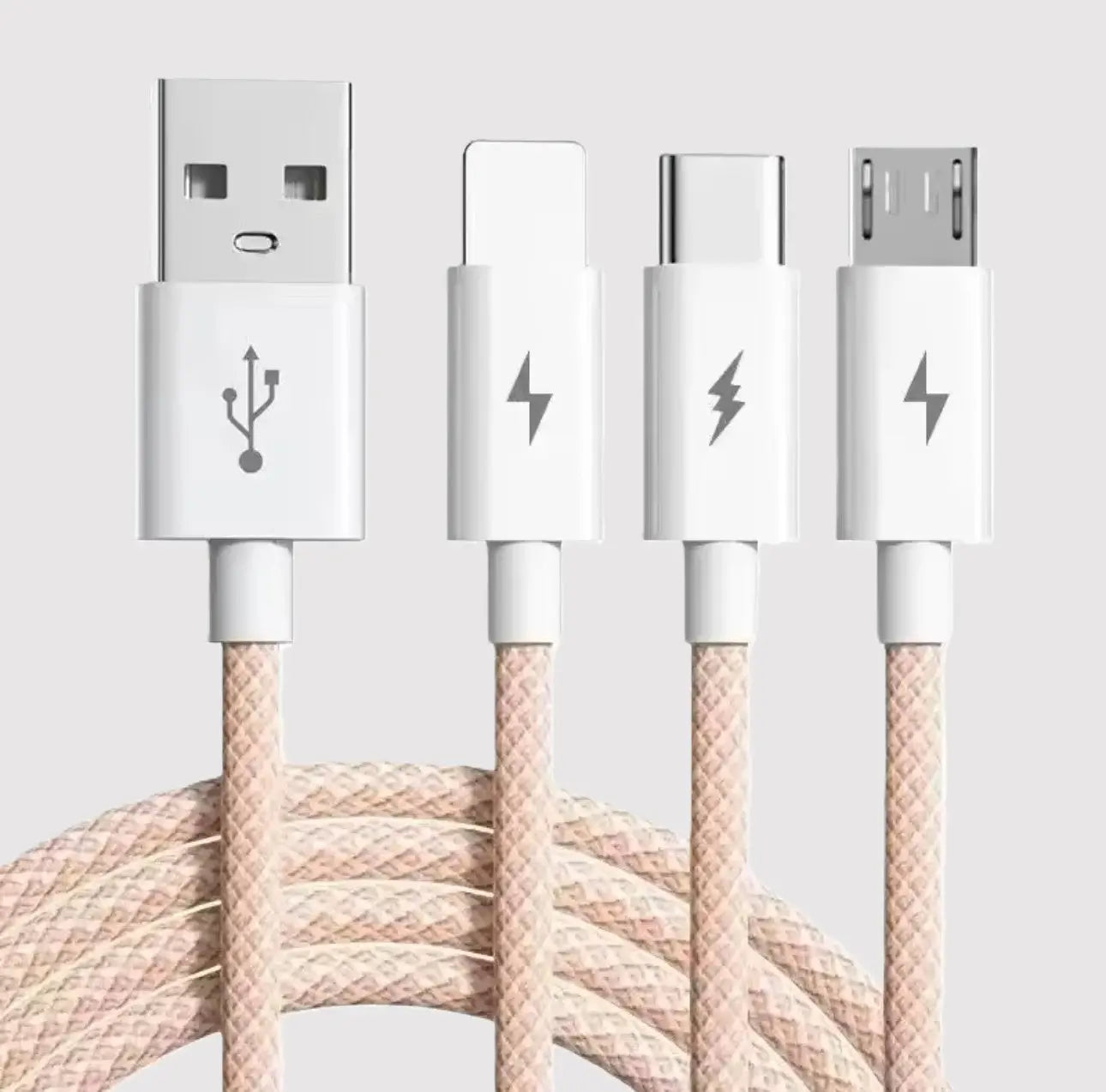 Câble USB-A 3-en-1 Tressé 66W 5A Ma boutique