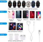 Chargeur 2 en 1 Magnétique Apple Watch / IOS Mobile City