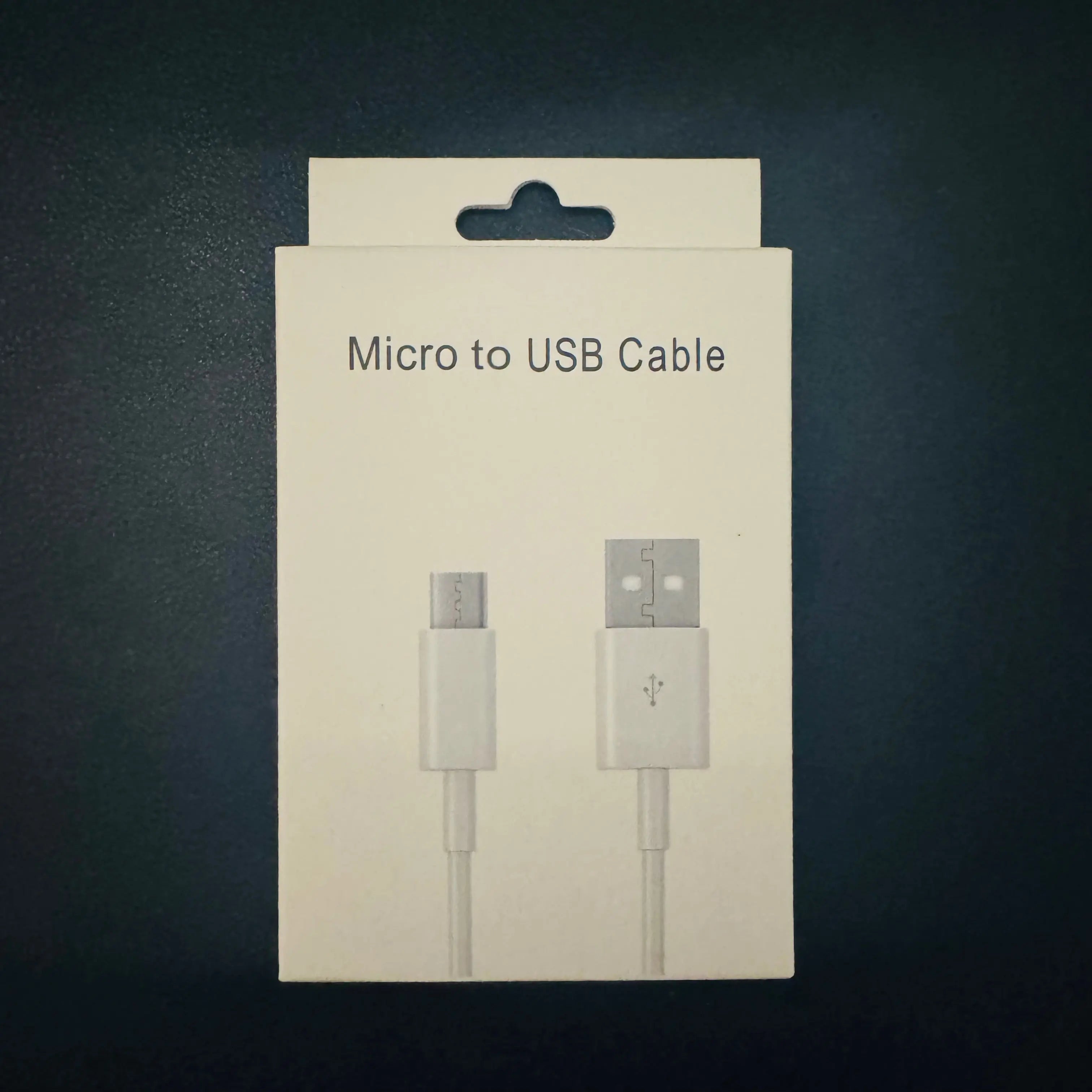 Câble USB-A vers Micro USB silicone blanc 2,1A Mobile City