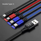 Câble USB-A 4-en-1 Multi-USB 30W 3A Mobile City