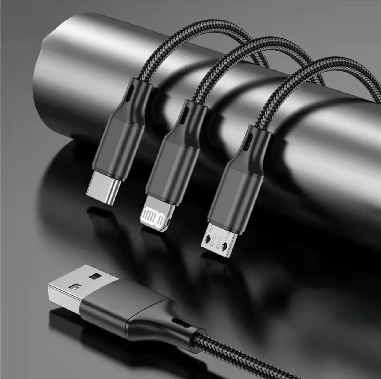 Câble de Données USB 3-en-1 66W 5A Mobile City