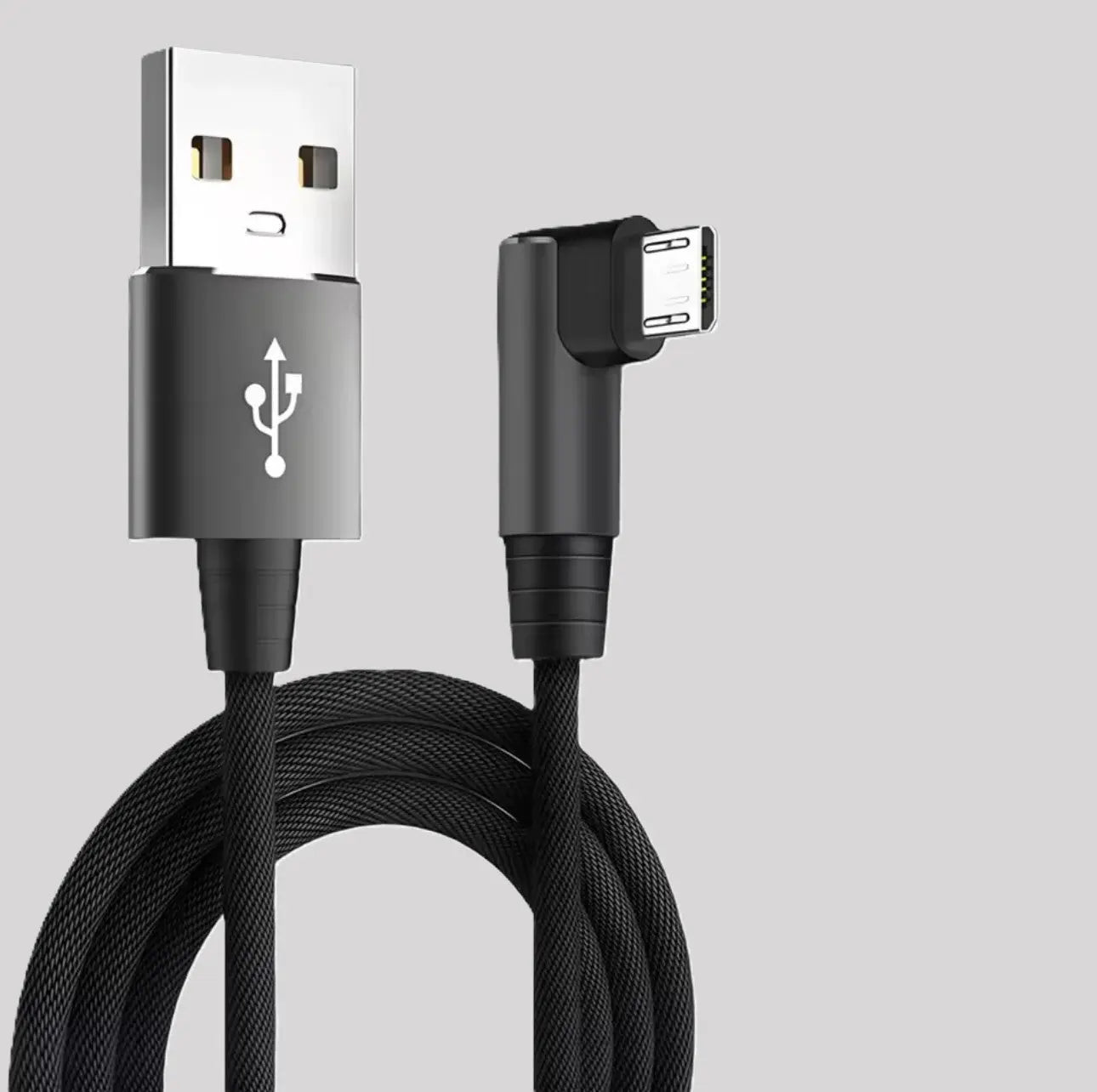 Câble Coudé USB C / Micro USB – Charge Rapide & Transfert de Données Mobile City