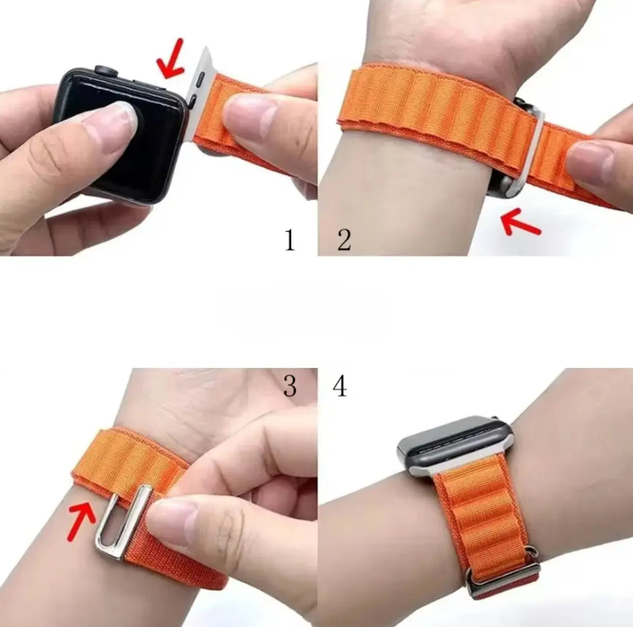 Bracelet Mixte Style Alpine en Nylon avec Boucle Inox 42-49 mm Mobile City