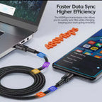 Toocki – Câble USB-C vers USB-C 100W – Nylon tressé – 1M – Noir Mobile City