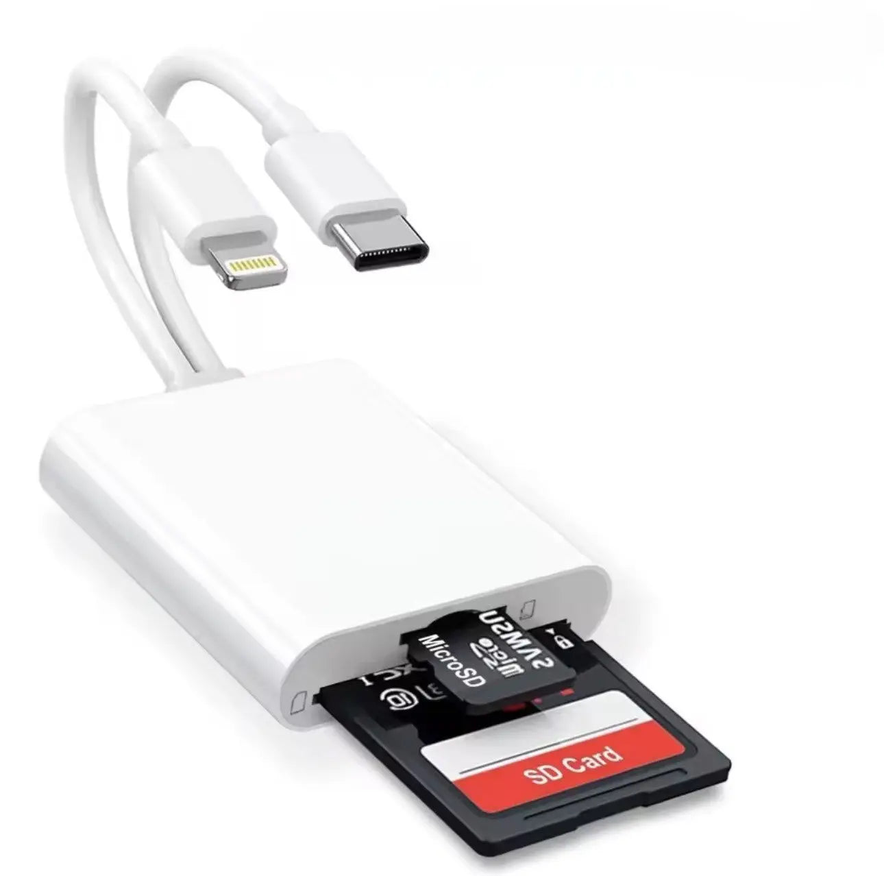 Lecteur de Carte OTG 2 en 1 – Type-C & Lightning vers SD/TF Mobile City
