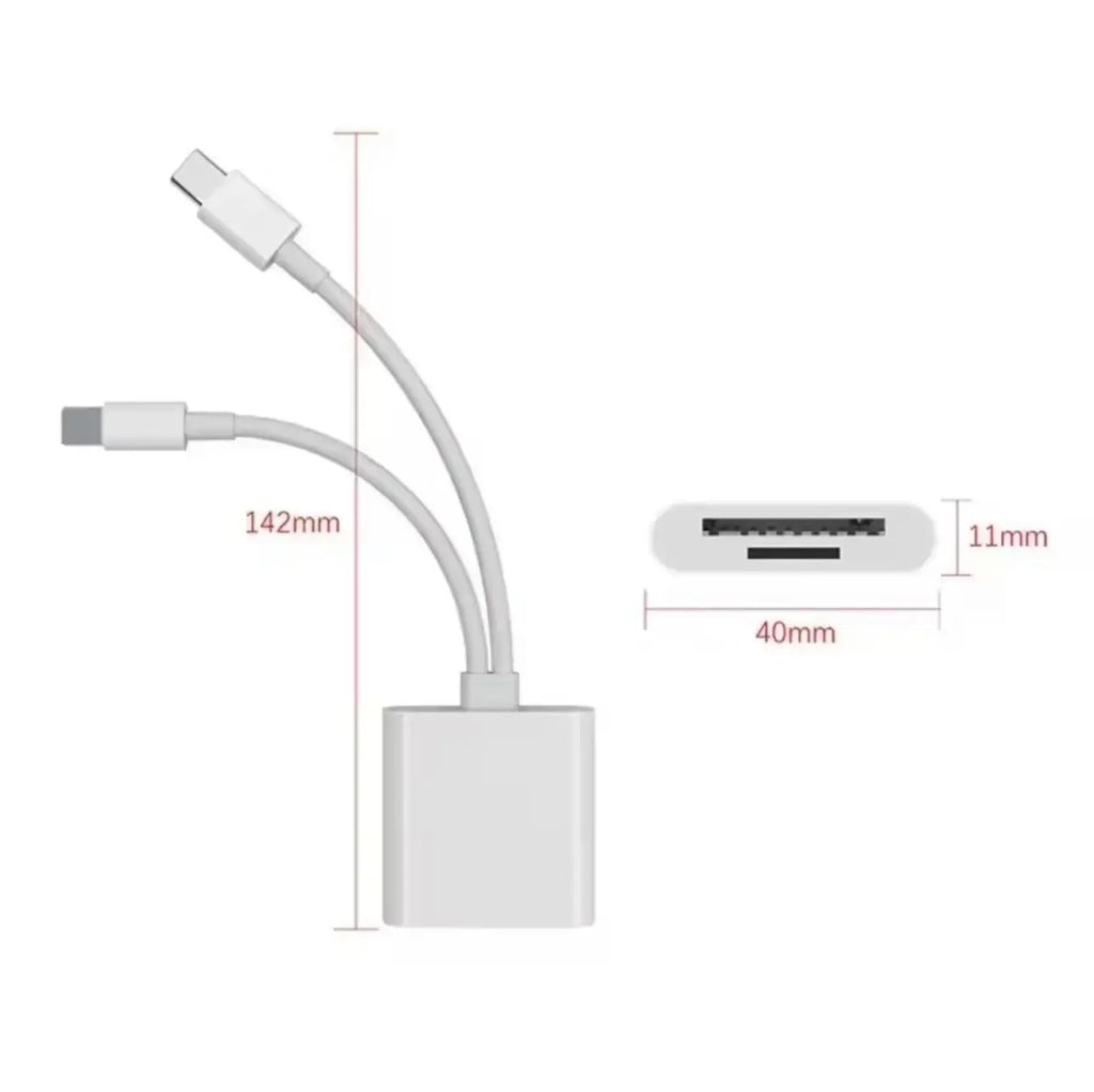 Lecteur de Carte OTG 2 en 1 – Type-C & Lightning vers SD/TF Mobile City