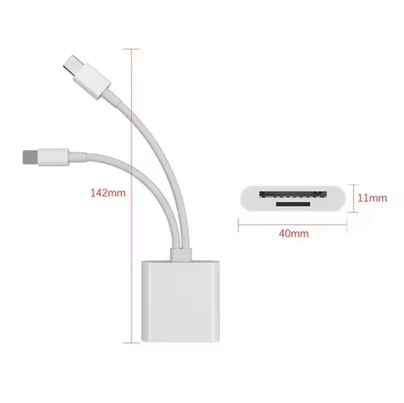 Lecteur de Carte OTG 2 en 1 – Type-C & Lightning vers SD/TF Mobile City