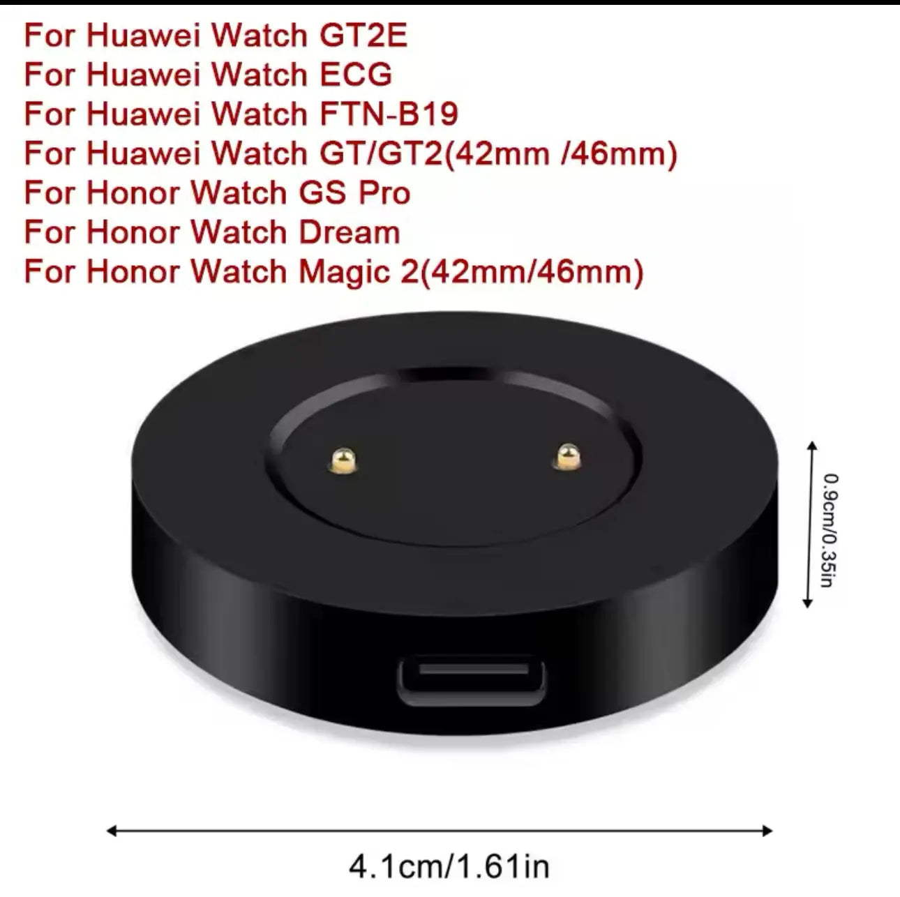 Chargeur Dock Magnétique USB-C – Compatible Huawei & Honor Watch Mobile City