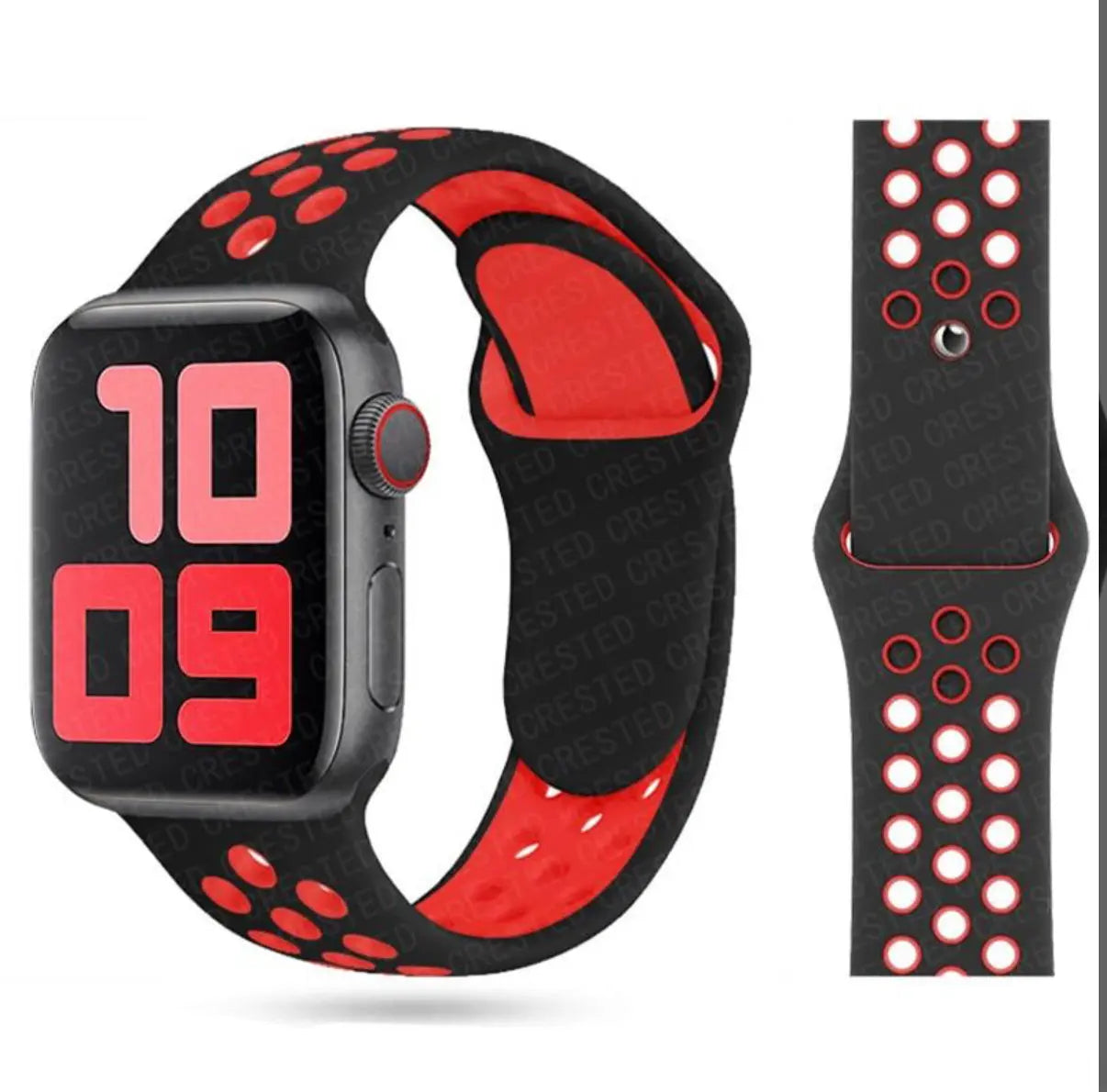 Bracelet Sport Perforé en Silicone 42-49mm Mobile City