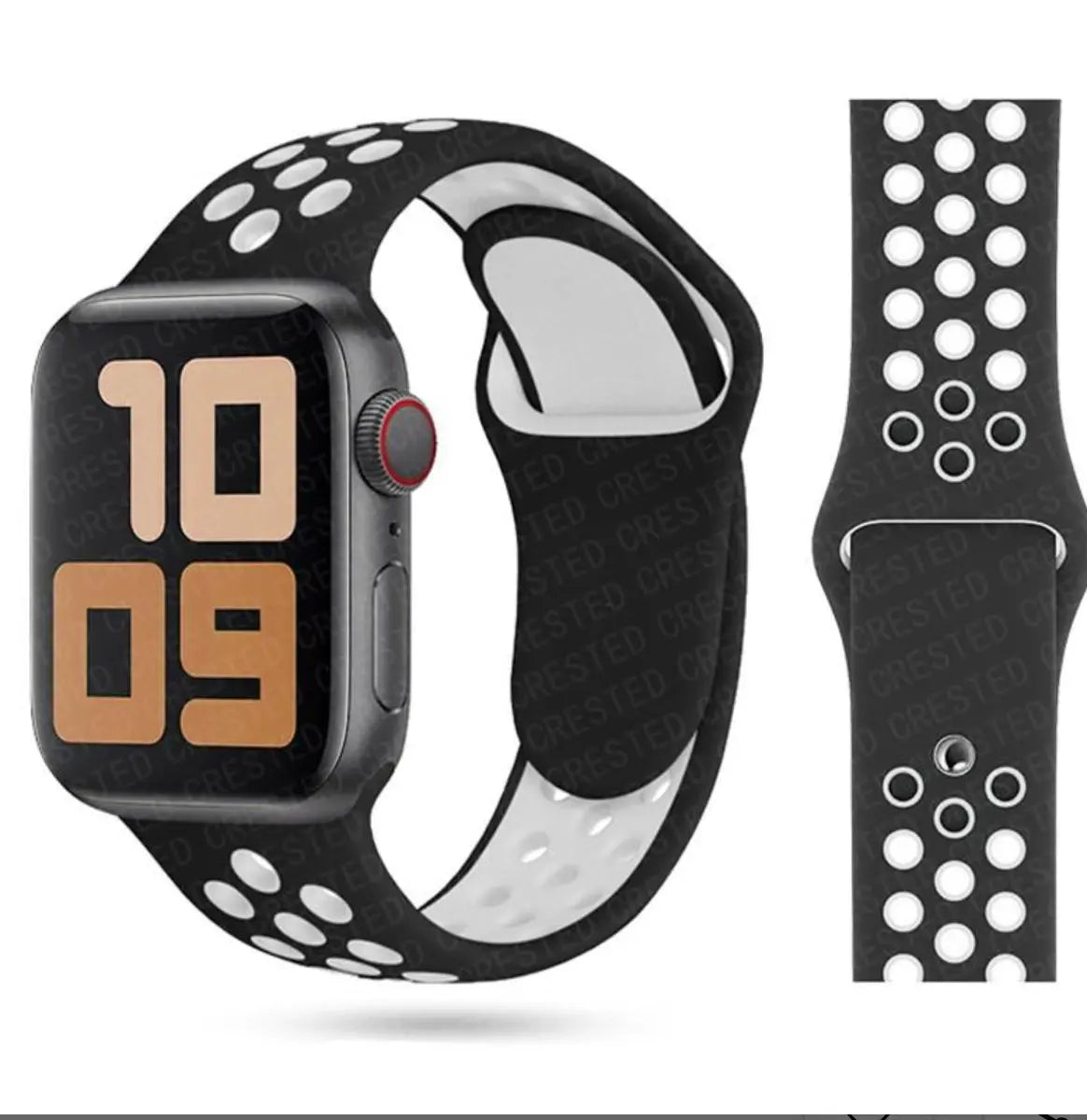 Bracelet Sport Perforé en Silicone 38-41 mm Mobile City