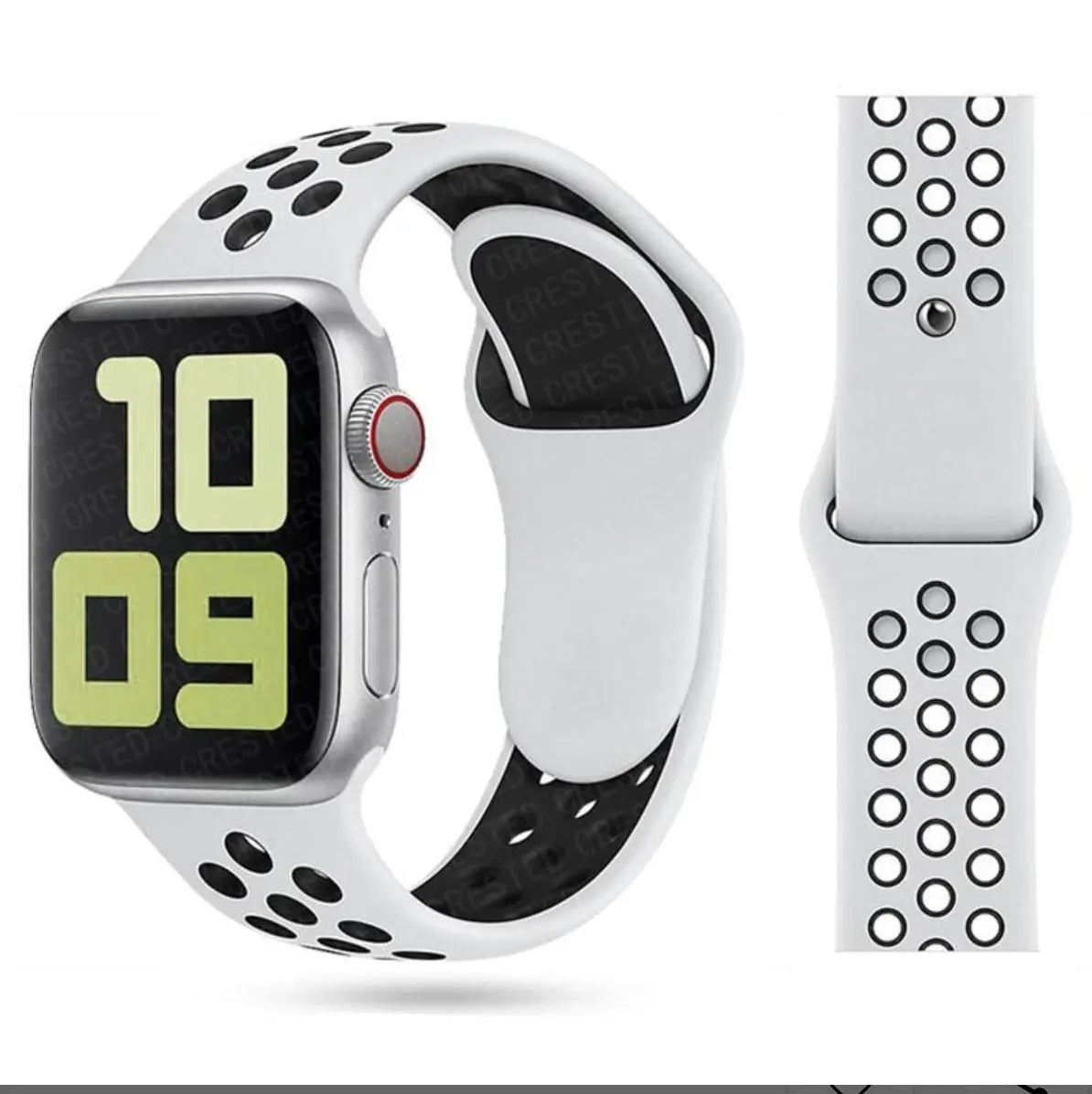 Bracelet Sport Perforé en Silicone 42-49mm Mobile City