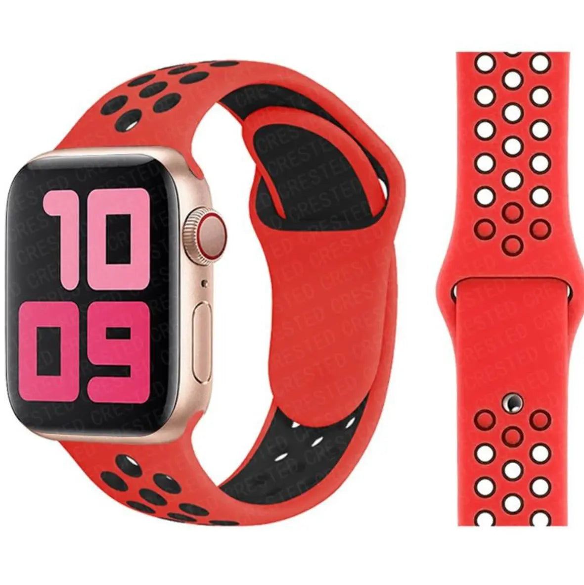 Bracelet Sport Perforé en Silicone 42-49mm Mobile City