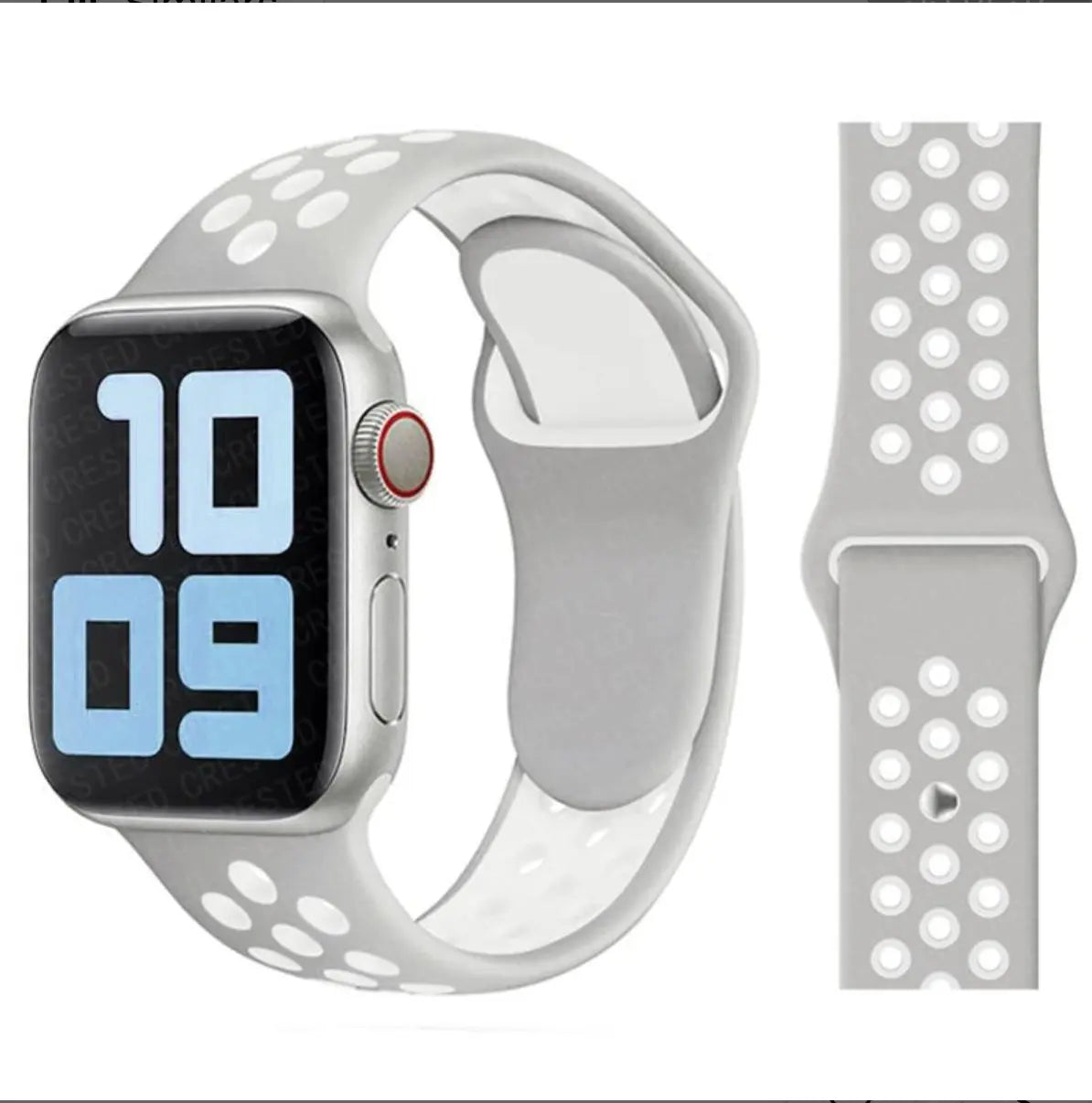 Bracelet Sport Perforé en Silicone 42-49mm Mobile City