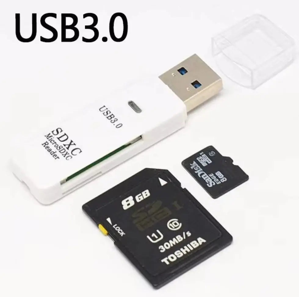 Adaptateur 2 en 1 USB 3.0 / USB 2.0 – Lecteur de cartes SD & Micro SD Mobile City
