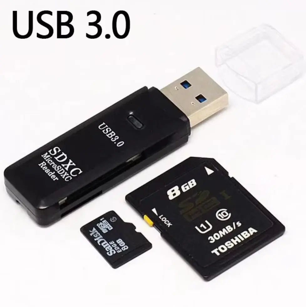 Adaptateur 2 en 1 USB 3.0 / USB 2.0 – Lecteur de cartes SD & Micro SD Mobile City