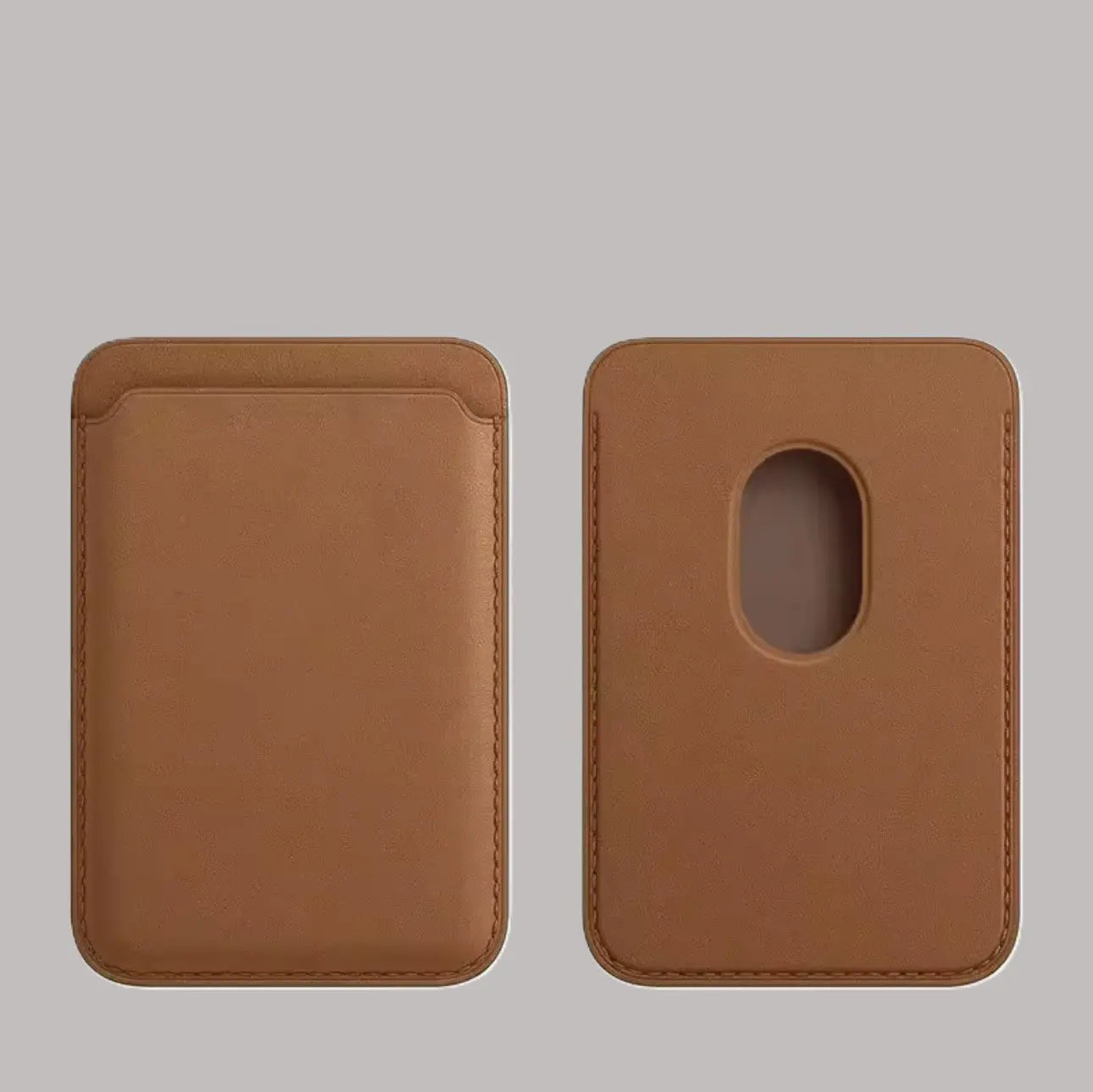 Etui Porte-cartes magnétique en cuir Mobile City