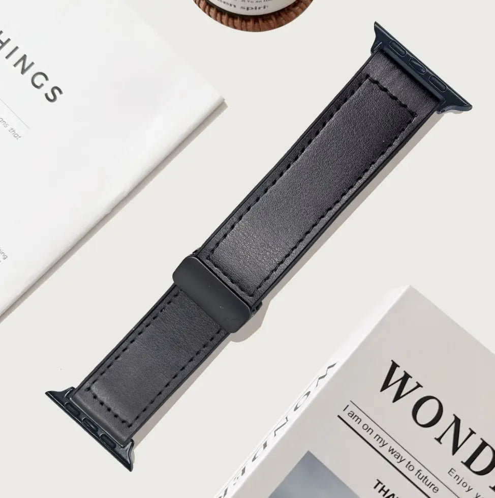 Bracelet Classique en Simili Cuir silicone Cousu 42/49MM