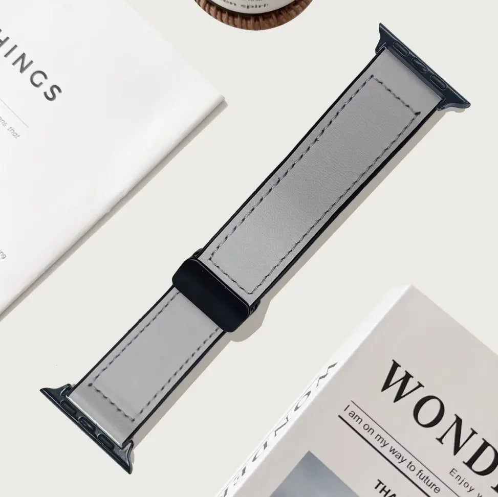 Bracelet Classique en Simili Cuir silicone Cousu 42/49MM