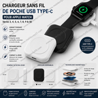 Chargeur Sans Fil USB Type-C de Poche Apple Watch