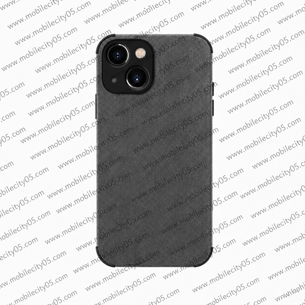Coque style vintage finition alcantara iPhone Pro Max