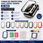 Coque de Protection avec Verre Trempé 45 mm (Séries 7, 8, 9)