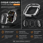 Coque chromé compatible Apple Watch Ultra 49 mm