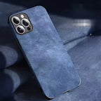 Coque style vintage finition alcantara iPhone Pro Max Mobile City