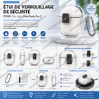 Étui de verrouillage de sécurité 2025 pour Google Pixel Buds Pro 2