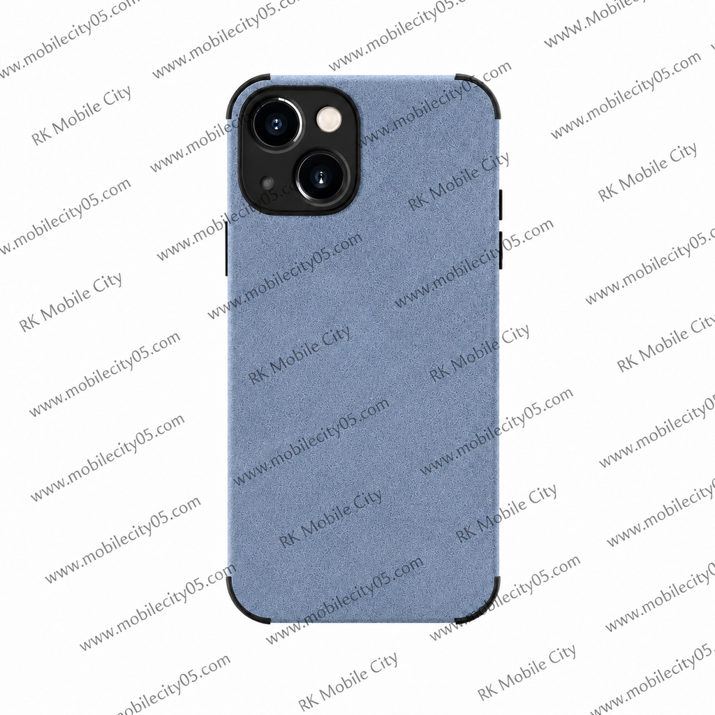 Coque style vintage finition alcantara iPhone Pro Max