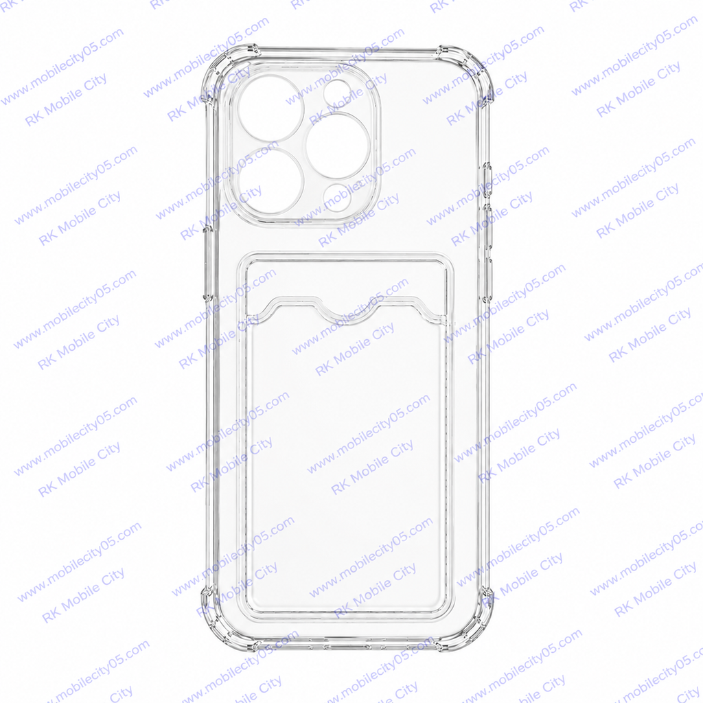 Coque antichoc porte-carte iPhone Pro Max