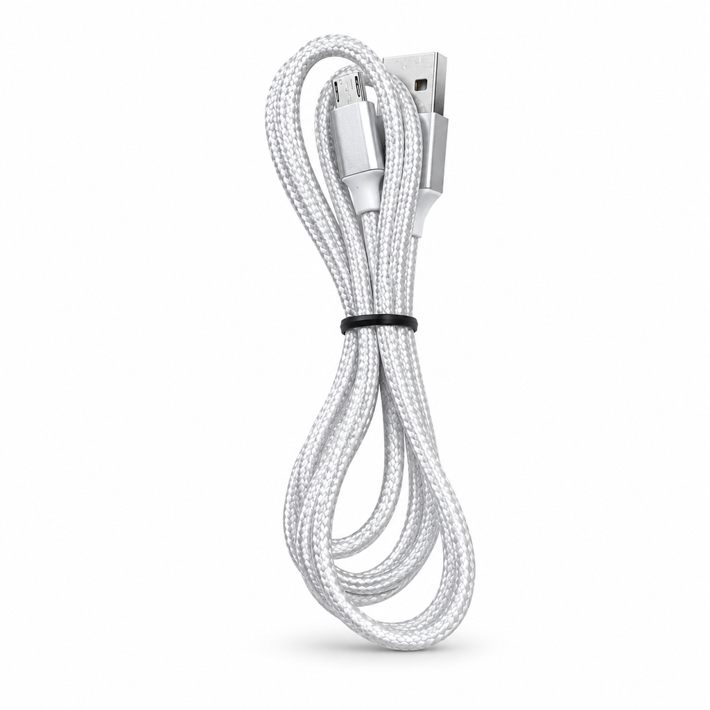 Câble Micro USB 2.0/2A en Nylon Tressé – Transfert 480 Mbps
