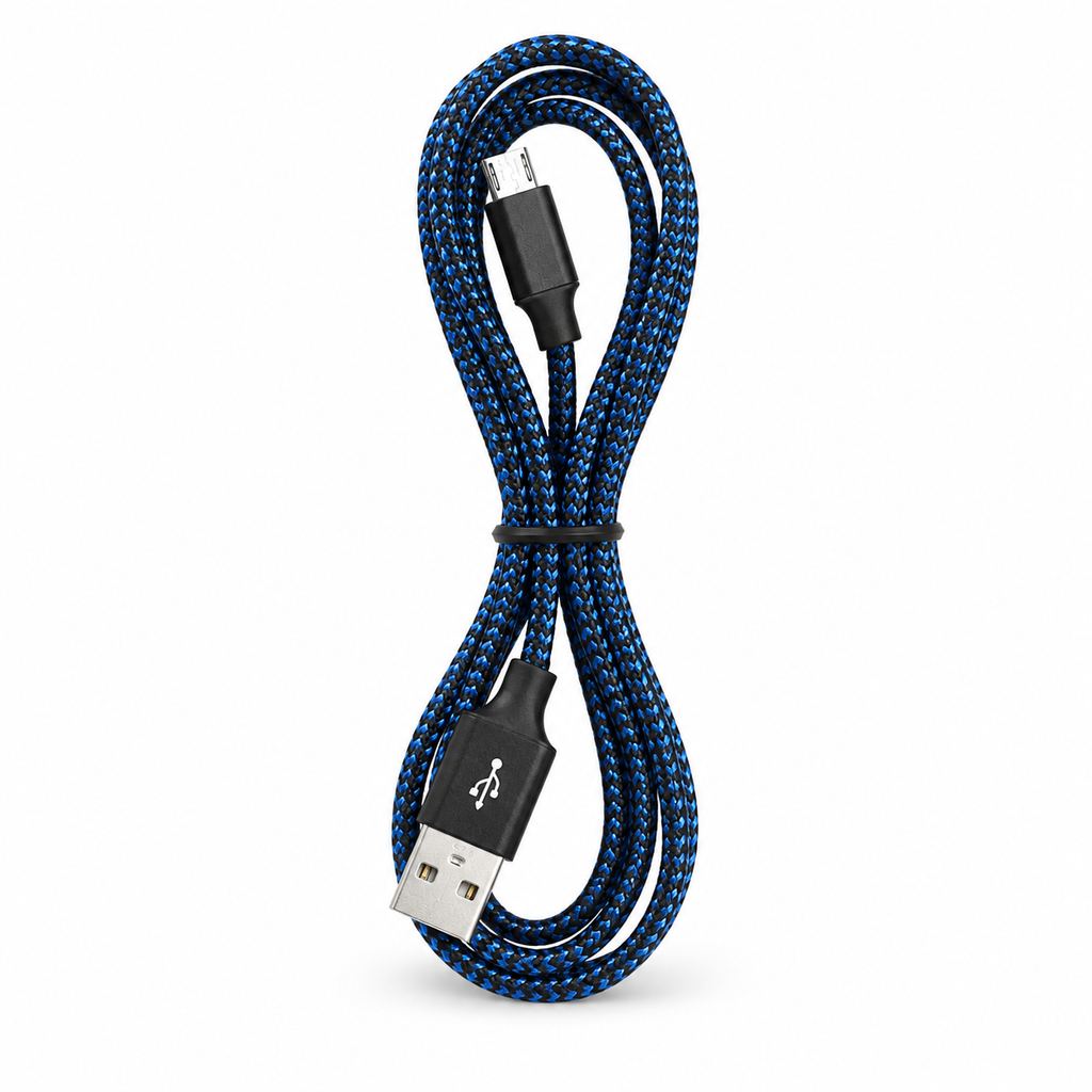 Câble Micro USB 2.0/2A en Nylon Tressé – Transfert 480 Mbps