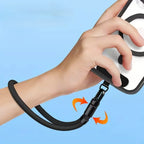 Lanière noir avec Clip de Fixation – Sangle de Téléphone Réglable (Poignet) Mobile City