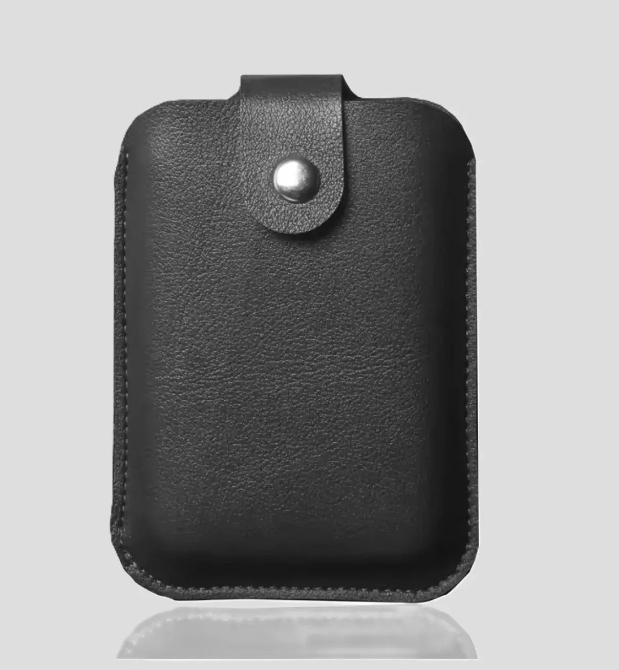 Étui en Cuir noir pour Batterie Externe iPhone 13 MagSafe Mobile City