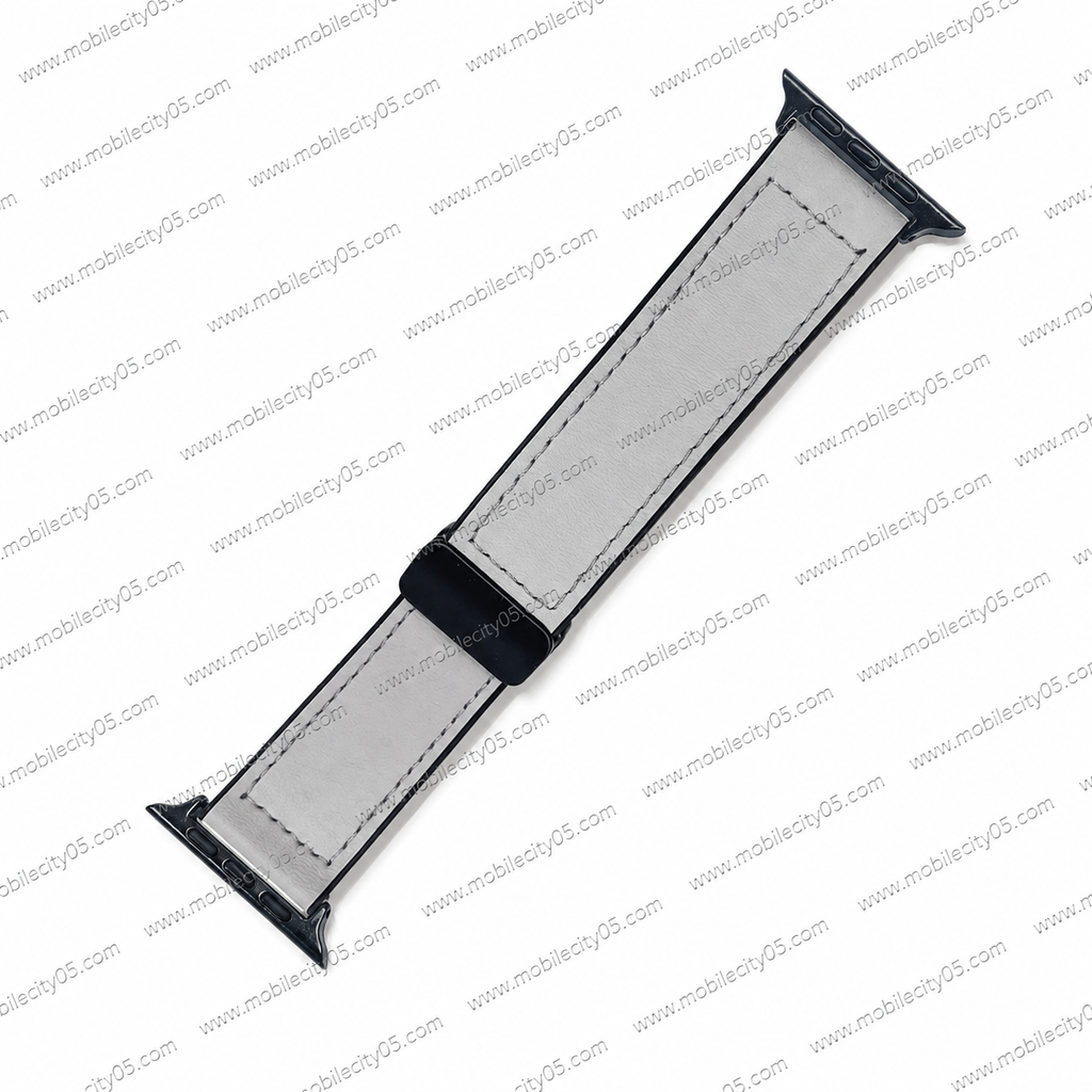 Bracelet Classique en Simili Cuir silicone Cousu 42/49MM