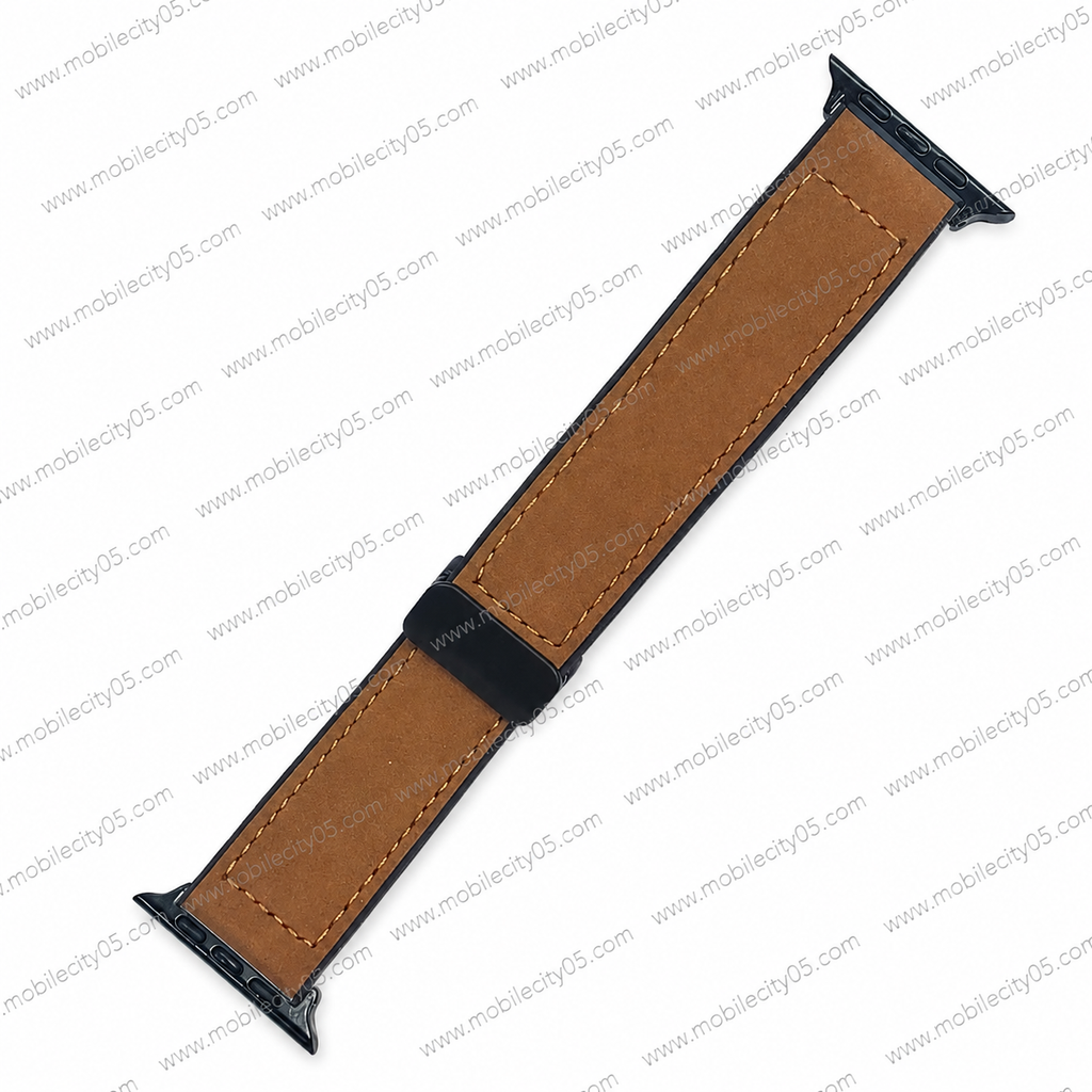 Bracelet Classique en Simili Cuir silicone Cousu 42/49MM