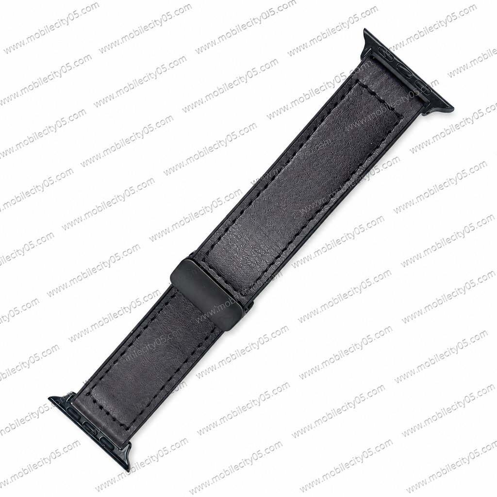 Bracelet Classique en Simili Cuir silicone Cousu 42/49MM
